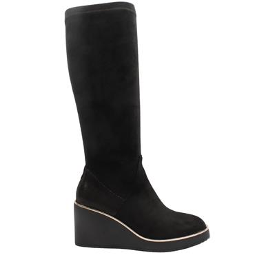 KATE APPLEBY DERBY BOOT - BLACK SUEDE